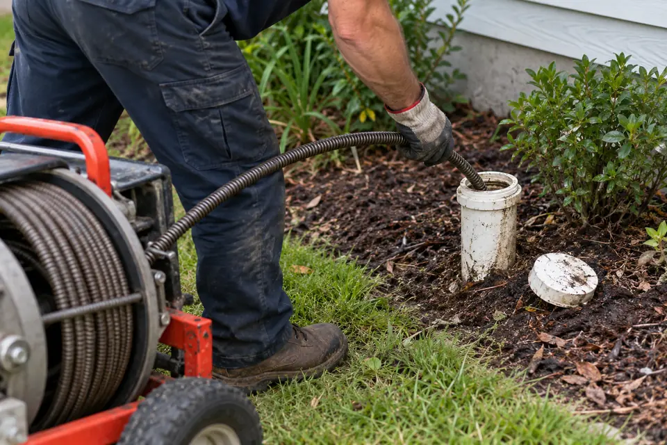 Main Line Drain Cleaning plumbing work in Colton CA