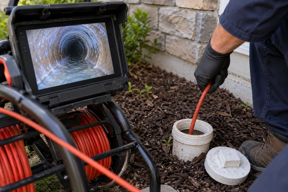 Sewer Camera Inspection plumbing work in Colton CA